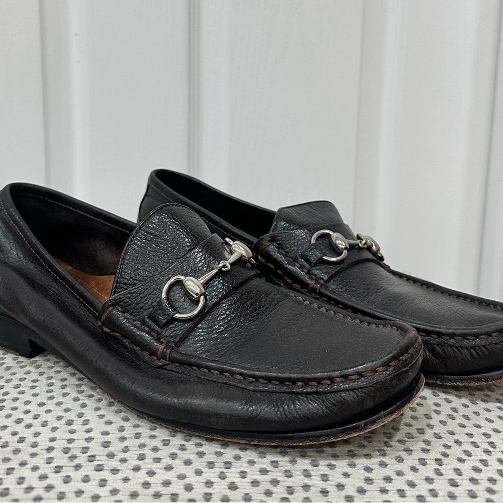 Martin Dingman Black Leather Loafers